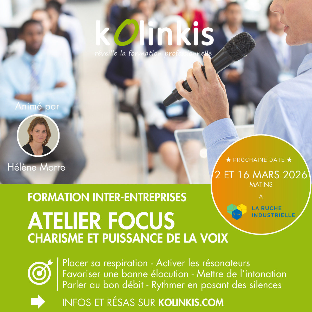 Formation Charisme et puissance de la voix